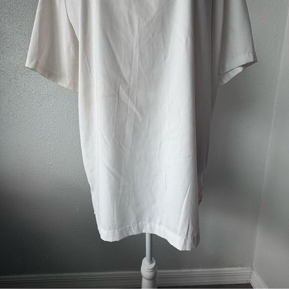 Zara Mens Slim Fit Pullover Top White Short Sleeve Tee SZ M - Picture 4 of 10